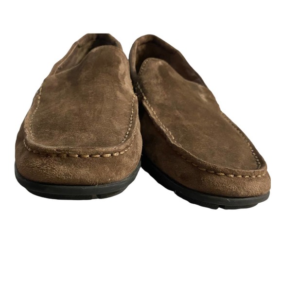 UGG Australia Ballard brown leather slip on dressy casual loafers size 10 - Picture 12 of 15